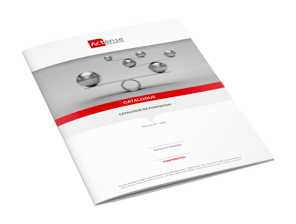 Catalogue de formation Actense 2026